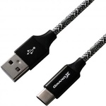 Дата кабель USB 2.0 AM to Type-C 1.0m Black/Black Grand-X (FC06BB)