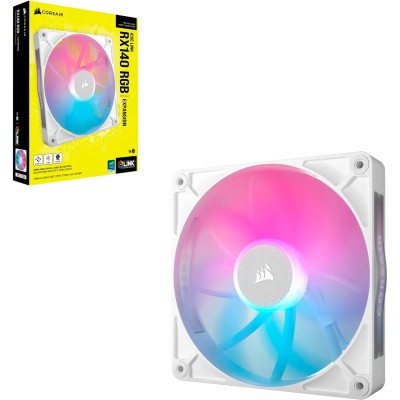 Кулер до корпусу Corsair iCUE Link RX140 RGB PWM White (CO-9051023-WW)