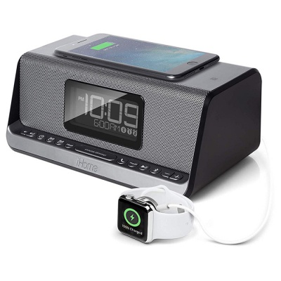 Акустическая система iHome IBN350G Qi Wireless Charging BT NFC USB Aux Mic (IBN350V2G)