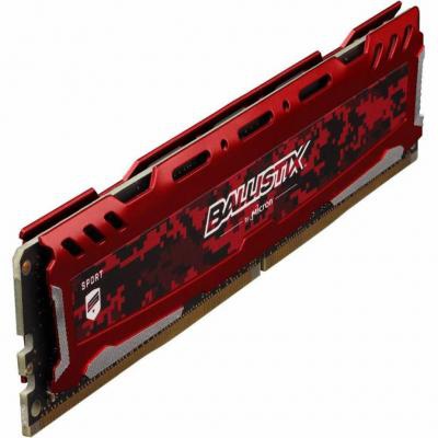 Модуль памяти для компьютера DDR4 16GB (2x8GB) 3000 MHz Ballistix Sport Red MICRON (BLS2K8G4D30AESEK)