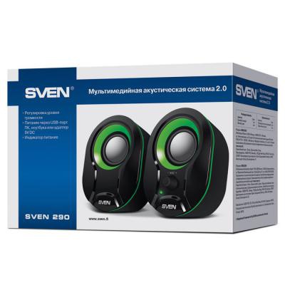 Акустическая система Sven 290 black-green