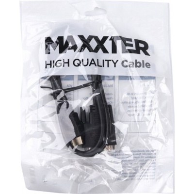 Кабель мультимедійний HDMI to DVI 1.0m Maxxter (V-HDMI-DVI-1M)