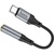 Перехідник USB-C to 3.5mm F 0.12m Black HOCO (6942007608886)
