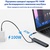 Концентратор Dynamode 7-in-1 USB-C to HDTV 4K/30Hz, 2хUSB3.0, RJ45, USB-C PD 100W, SD/MicroSD (BYL-2303)