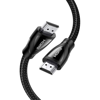 Кабель мультимедійний HDMI M to HDMI M 1.5m braided HD140 black UGREEN (80402)