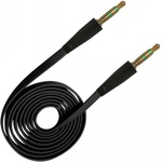 Кабель мультимедійний 3.5mm M to 3.5mm M 1.0m flat black XoKo (AUX-010-BK)