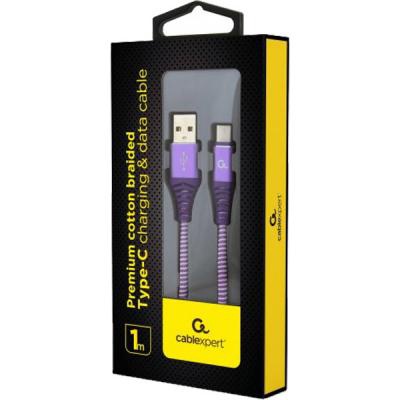 Дата кабель USB 2.0 AM to Type-C 1.0m Cablexpert (CC-USB2B-AMCM-1M-PW)