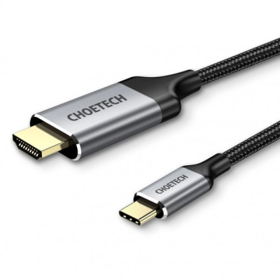 Кабель мультимедійний USB-C to HDMI 1.8m 4K 60Hz Choetech (CH0021-BK)