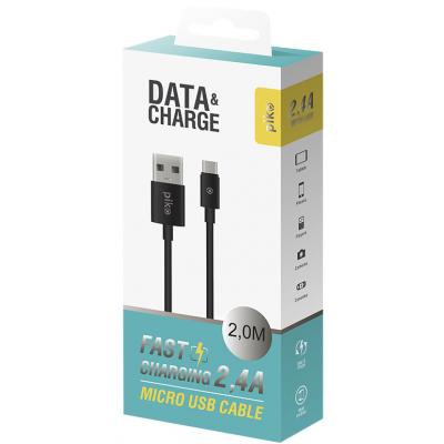 Дата кабель USB 2.0 AM to Micro 5P 2.0m black Piko (1283126493881)