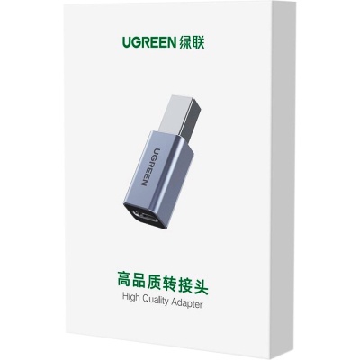 Перехідник USB-C F to USB 2.0 BM US382 gray UGREEN (20120)