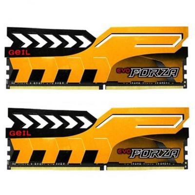 Модуль памяти для компьютера DDR4 16GB (2x8GB) 3000 MHz EVO Forza Yellow GEIL (GFY416GB3000C16ADC)