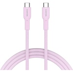 Дата кабель USB-C to USB-C 1.0m OnWire 60CL C-C 60W COLOR Braided 1m Pink Canyon (CND-CCAP60AB10PK)