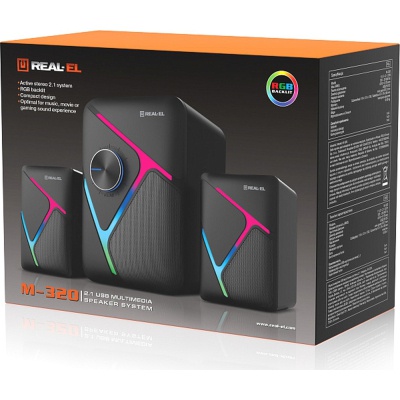 Акустична система REAL-EL M-320 Black (EL121300014)