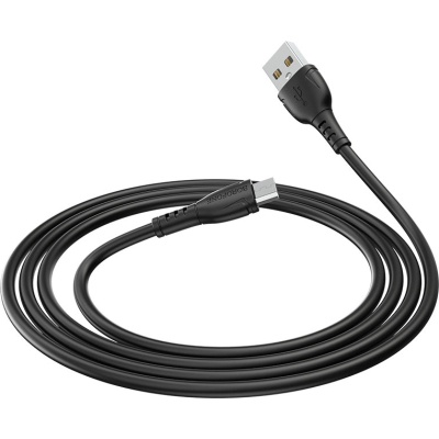 Дата кабель USB 2.0 AM to Micro 5P 1.0m BX51 Triumph 2.4A Black BOROFONE (BX51MB)