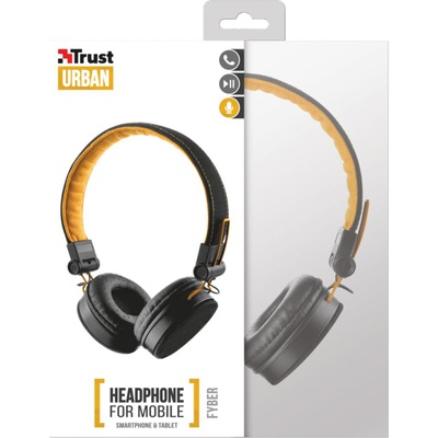 Наушники Trust Urban Revolt Fyber Headphone Black-Orange (20079)