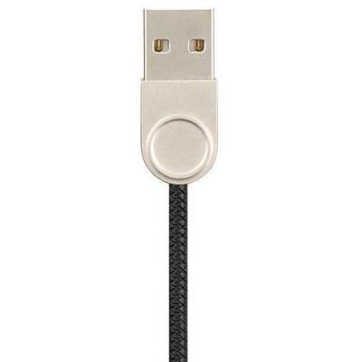 Дата кабель USB 2.0 AM to Micro 5P Pro Nylon Black Gelius (63256)