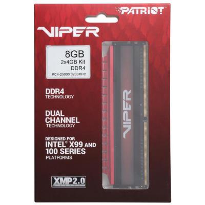Модуль памяти для компьютера DDR4 8GB (2x4GB) 3400 MHz Viper Patriot (PV48G340C6K)