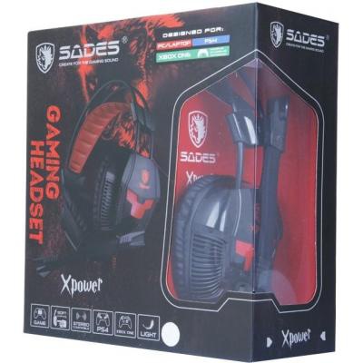 Наушники SADES Xpower Black/Red (SA706-B-R)