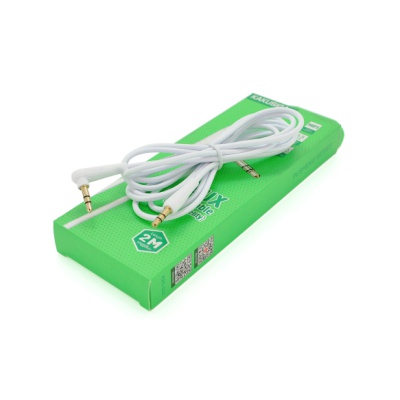 Кабель мультимедійний 3.5mm M to 3.5mm M 2.0m white iKAKU (YT-AUXGJ(M)/(M)-KSC-522-W)