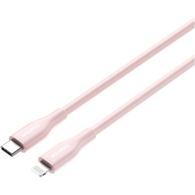 Дата кабель USB-C to Lightning 1.0m CLNM60 C-L 60W MFI Silicon Pink Canyon (CNS-CLNM60SC10PS)