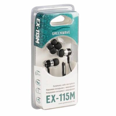 Наушники Greenwave EX-115M black