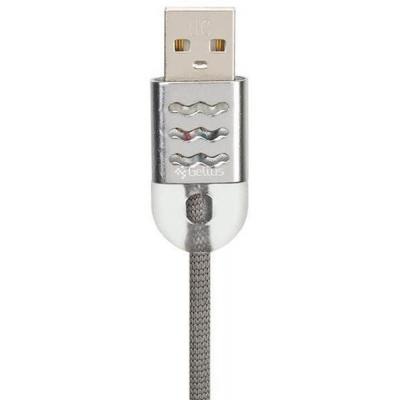 Дата кабель USB 2.0 AM to Micro 5P Pro Wave Light Grey Gelius (63261)