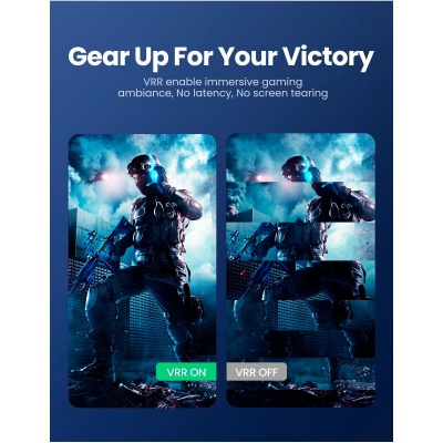 Кабель мультимедійний HDMI M to HDMI M 5.0m braided HD140 black UGREEN (80405)