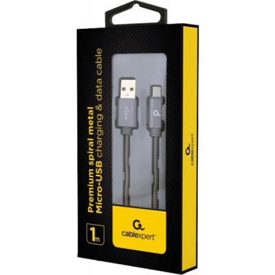 Дата кабель USB 2.0 Micro 5P to AM Cablexpert (CC-USB2S-AMmBM-1M-BG)