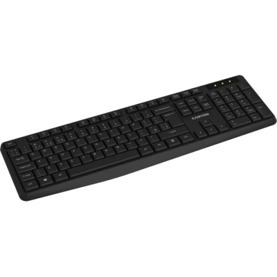 Клавіатура Canyon KB-W01 Water resistant Wireless UA Black (CNE-CKEYW01)