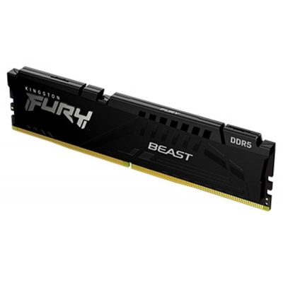 Модуль пам'яті для комп'ютера DDR5 16GB 6000 MHz Beast Black Kingston Fury (ex.HyperX) (KF560C40BB-16)