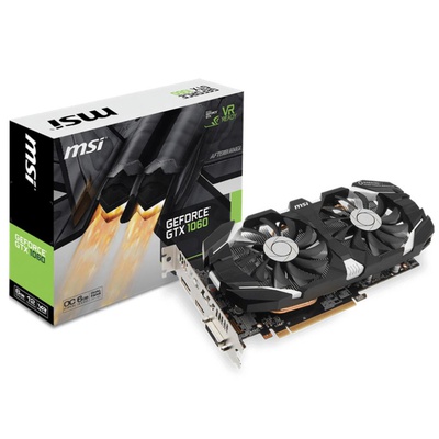 Видеокарта MSI GeForce GTX1060 6144Mb T OC (GTX 1060 6GT OC)