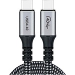 Дата кабель USB-C to USB-C 1.2m USB4.0 Gen3 240W (8K HDR) Choetech (XCC-1040-GY)
