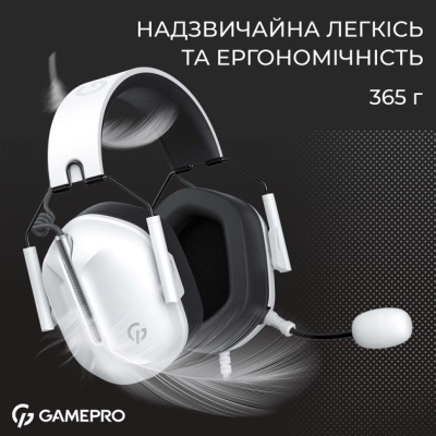 Навушники GamePro Genesis Hunter White (HS1350W)