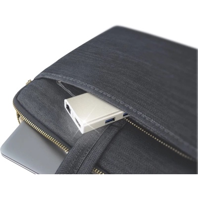 Концентратор J5create USB-C 5-in-1 2xUSB 3.0 + HDMI 4K + USB-C PD + RJ45 1000Mbps gray (JCA374-N)