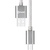 Дата кабель USB - Micro USB, DCM 10m Silver, 1m Nomi (128668)
