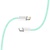 Дата кабель USB-C to Lightning 1.0m 27W green ColorWay (CW-CBPDCL061-G)