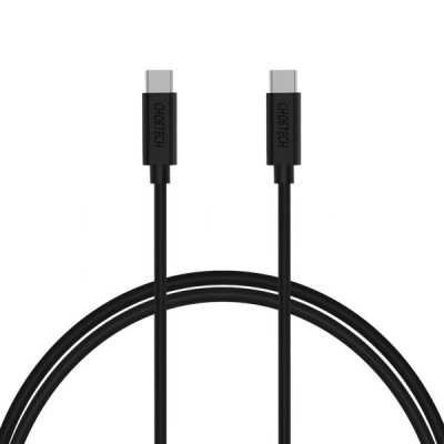 Дата кабель USB-C to USB-C 1.0m Choetech (CC0002)
