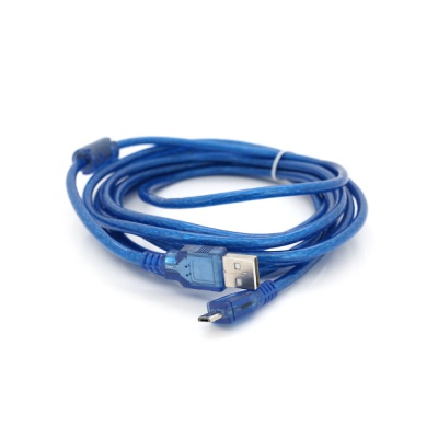 Дата кабель USB 2.0 AM to Micro 5P 3.0m blue Voltronic (YT-AM/Mc-3B/02140)