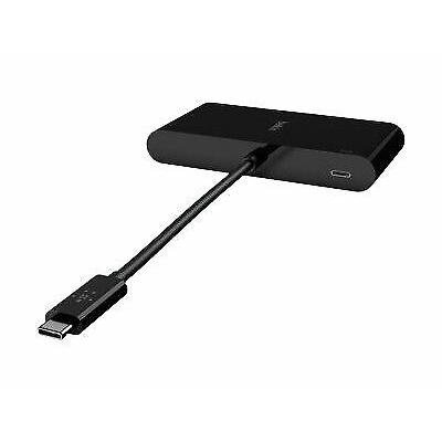 Концентратор Belkin USB-C - Ethernet, HDMI, VGA, USB-A, 100W PD, black (AVC004BTBK)