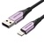 Дата кабель USB 2.0 AM to Lightning 2.0m 2.4A Aluminum Alloy Purple Vention (LABVH)