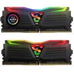 Модуль памяти для компьютера DDR4 16GB (2x8GB) 2400 MHz Super Luce Black RGB Sync LED GEIL (GLS416GB2400C16DC)