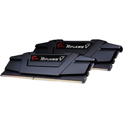 Модуль памяти для компьютера DDR4 16GB (2x8GB) 3600 MHz RipjawsV Black G.Skill (F4-3600C17D-16GVK)