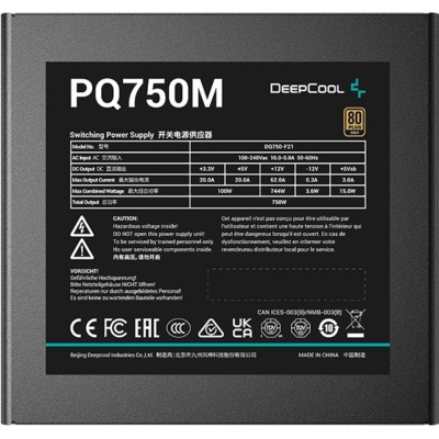 Блок живлення Deepcool 750W PQ750M (R-PQ750M-FA0B-EU)