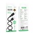 Дата кабель USB 2.0 AM to USB-C 1.0m silicone black BOROFONE (6941991115431)