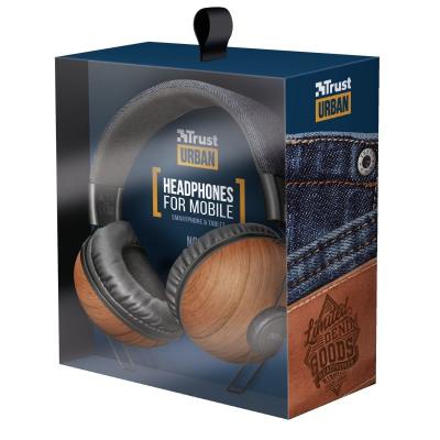 Наушники Trust Noma Over-Ear Mic Denim Wood (22637)