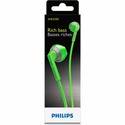 Наушники PHILIPS SHE3200 Green (SHE3200GN/00)