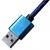 Дата кабель USB 2.0 AM to Lightning 1.0m Blue/Black Grand-X (FL05BLB)