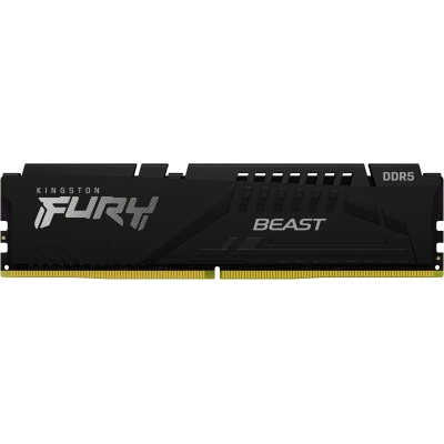 Модуль пам'яті для комп'ютера DDR5 16GB (2x8GB) 5600 MHz Beast Black Kingston Fury (ex.HyperX) (KF556C40BBK2-16)