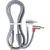 Кабель мультимедійний 3.5mm M to 2xRCA M 1.0m 90° corner Essager (EYPWT-MY0G-P)