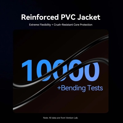 Кабель мультимедійний HDMI M to HDMI M 35.0m 4K fiber optic black Vention (ALSBU)